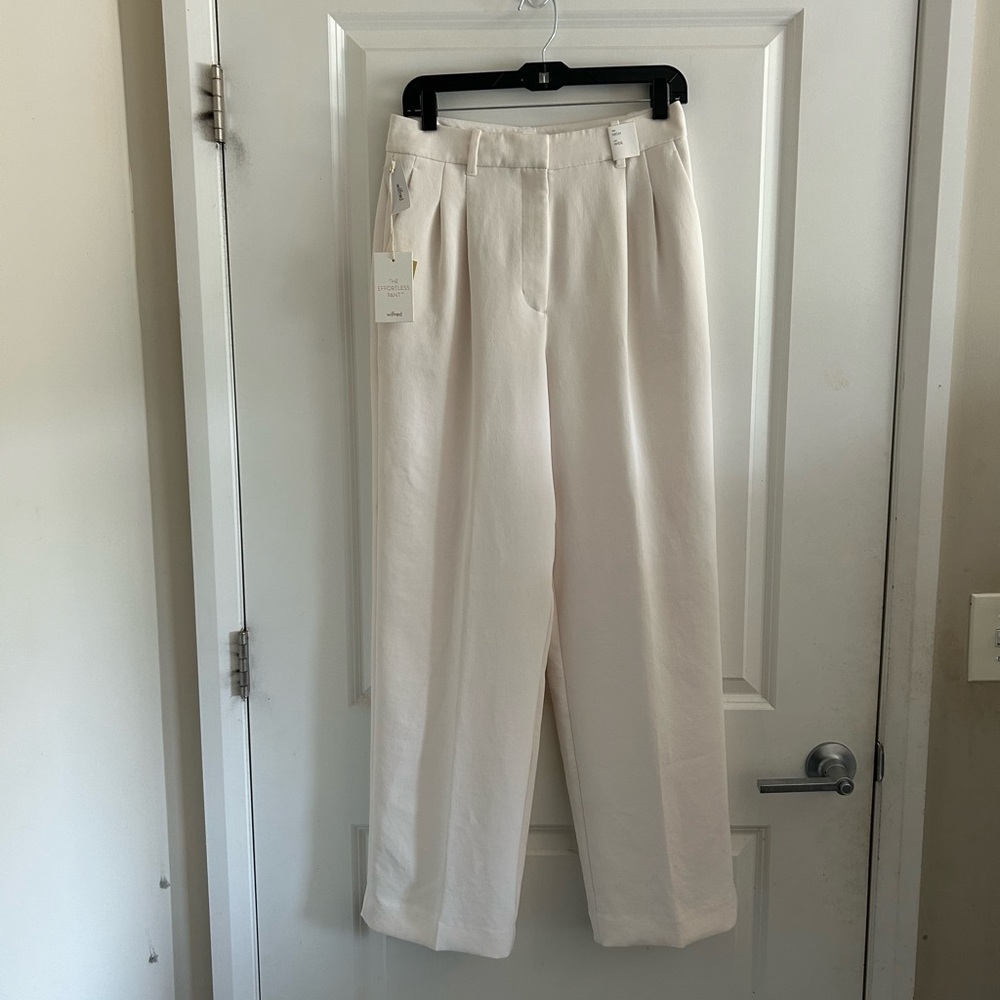 Aritzia Wilfred Effortless Pants Size 8 Cream